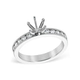 14KT Gold Semi-Mount Engagement Ring