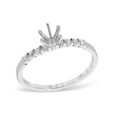 14KT Gold Diamond Semi-Mount Engagement Ring