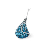 14KT Gold Blue Topaz Necklace