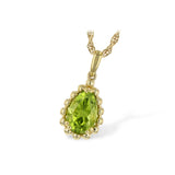 14KT Gold Peridot Necklace