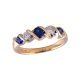 14KT Gold Ladies Sapphire Wedding Ring
