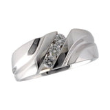 14KT Gold Mens Diamond Wedding Ring