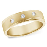 14KT Gold Mens Diamond Wedding Ring