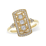 14KT Gold Ladies Diamond Fashion Ring