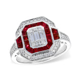 14KT Gold Ladies Ruby Fashion Ring