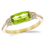 14KT Gold Ladies Peridot Fashion Ring