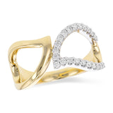 14KT Gold Ladies Diamond Fashion Ring