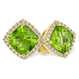 14KT Gold Peridot Earrings
