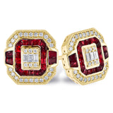 14KT Gold Ruby Earrings