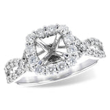 14KT Gold Diamond Semi-Mount Engagement Ring