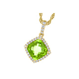 14KT Gold Peridot Necklace
