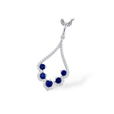 14KT Gold Sapphire Necklace