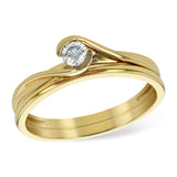 14KT Gold Two-Piece Diamond Wedding Set