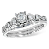 14KT Gold Two-Piece Diamond Wedding Set