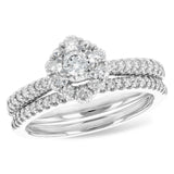 14KT Gold Two-Piece Diamond Wedding Set