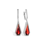 14KT Gold Garnet Earrings