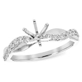 14KT Gold Diamond Semi-Mount Engagement Ring