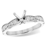 14KT Gold Diamond Semi-Mount Engagement Ring